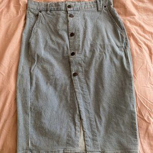 InWear Copenhagen button front striped skirt